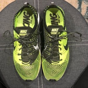 Nike Flyknit Racers Volt *RARE*